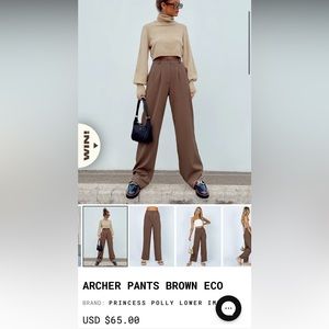 Archer Pants Brown Eco
